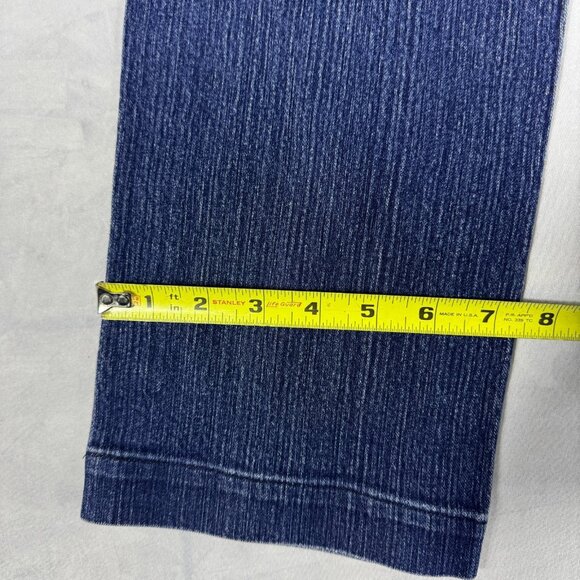 Calvin Klein Straight Leg Jeans Womens Navy Blue Denim 5-Pocket Classic Size 10 - Picture 11 of 13